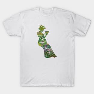 Victorian watercolor book silhouette T-Shirt